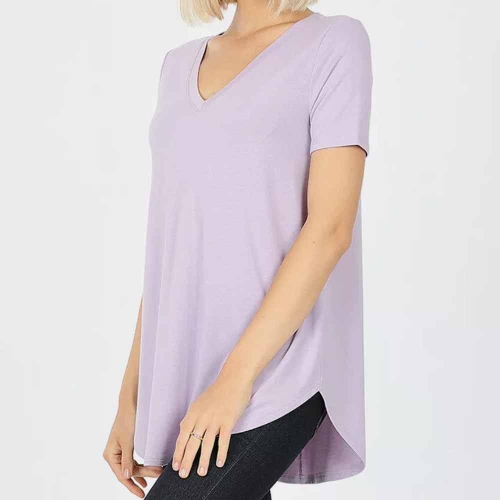 LAST CHANCE Zenana Relaxed  V Neck TShirt